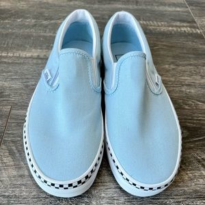 Vans slip on Light Blue size Womens 7.5